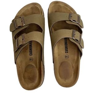Cushionaire Women's Lane Cork Footbed Sandal Size 7.5
